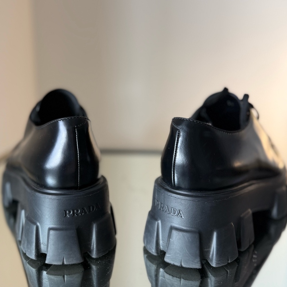 Like new Prada MONOLITH CHUNKY PLATFORM DERBY CREEPER 36 - Picture 4 of 13